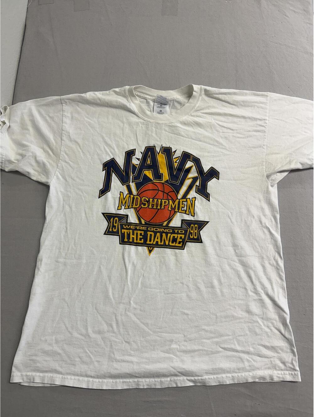 Vintage Navy Midshipmen Basketball T-shirt 1998 To The Dance